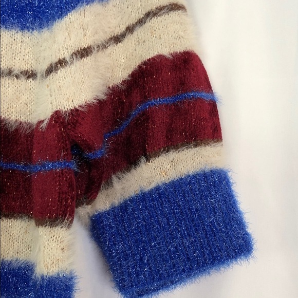 Maeve Anthropologie Short-Sleeve Fuzzy Cardigan Sweater Size S - Picture 8 of 10